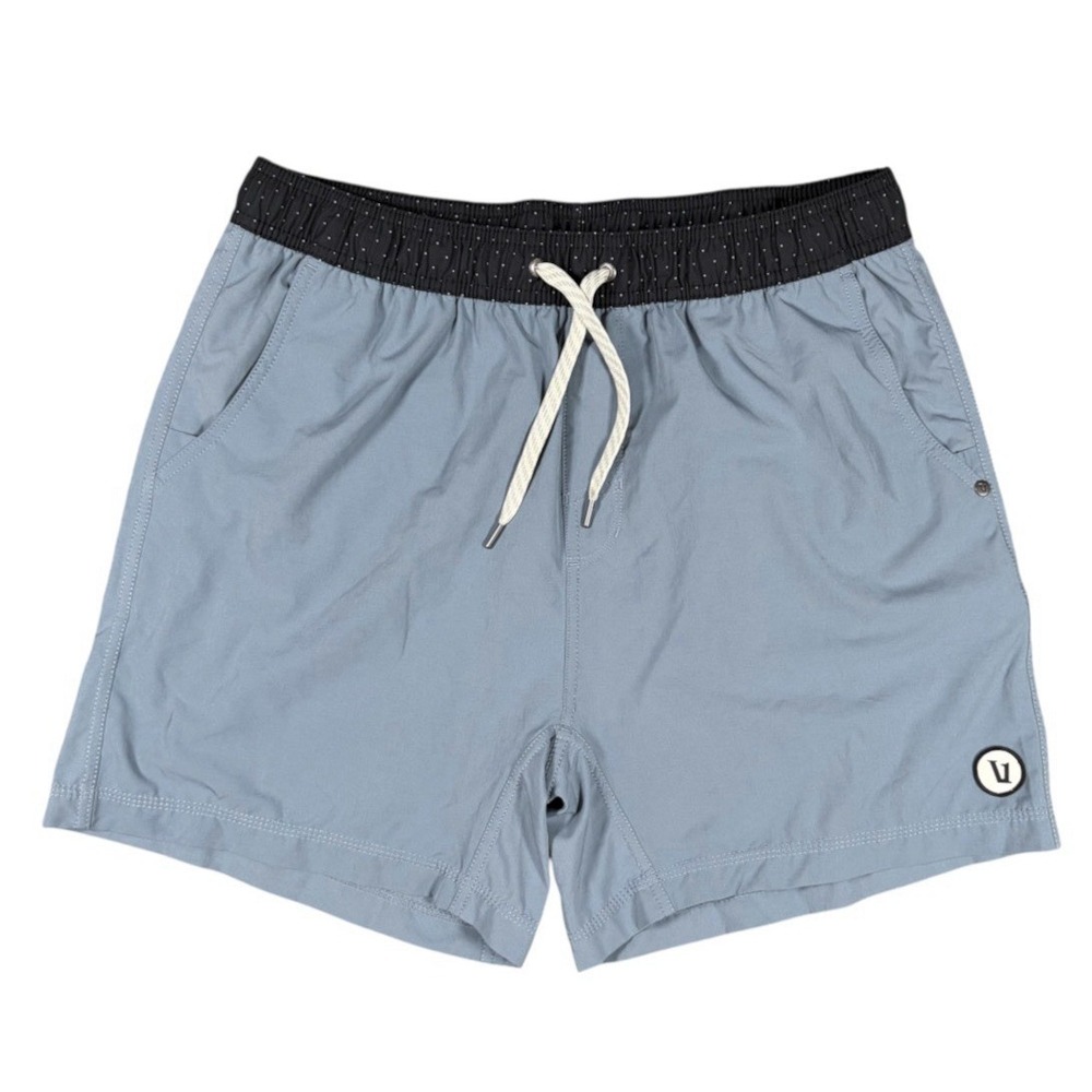 Vuori Shorts Mens Large Blue Kore Unlined 6" Drawstring Performance Stretch Gym